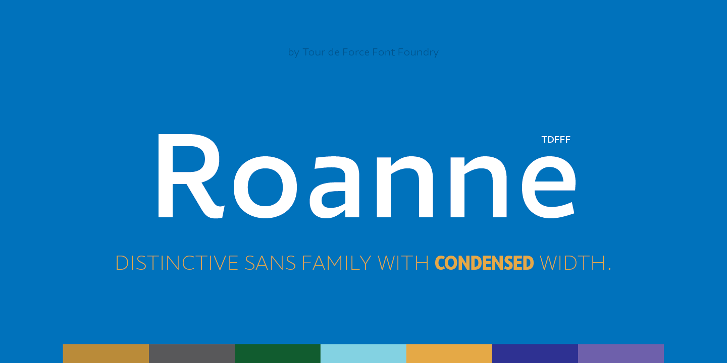 Roanne Condensed Medium Font preview